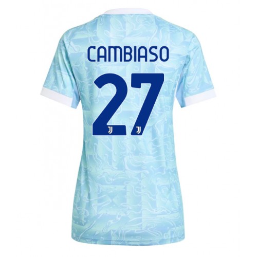 Ženski Nogometni dresi Juventus Andrea Cambiaso #27 Gostujoči 2025-26 Kratek Rokav